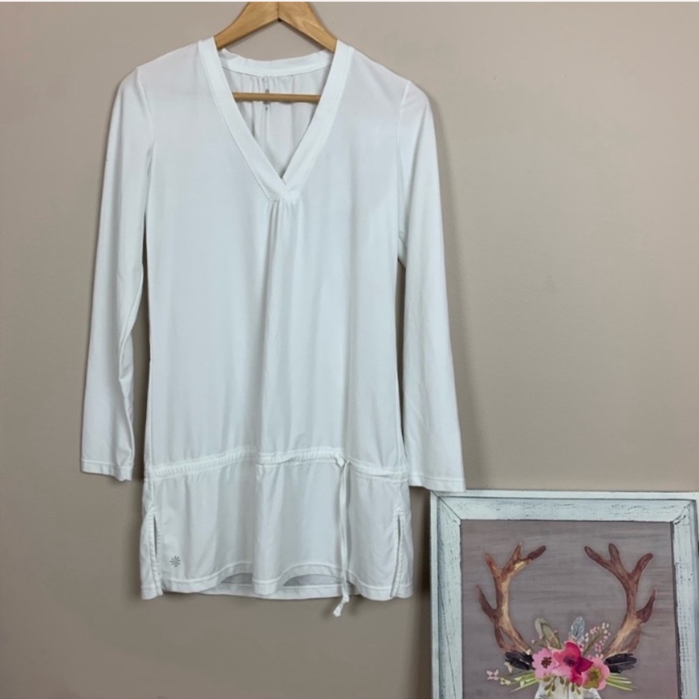 ATHLETA white wick it swim tunic coverup 581751